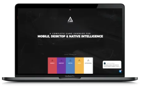 AdPlexity Carriers website displayed on a Macbook