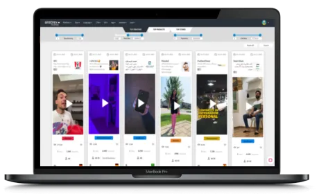 Anstrex TikTok website displayed on a Macbook