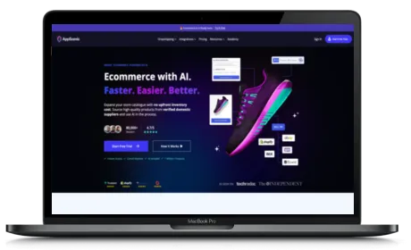AppScenic website displayed on a Macbook