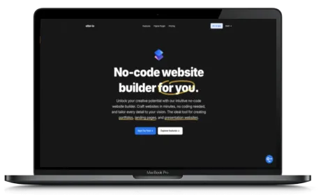 Siter.io website displayed on a Macbook