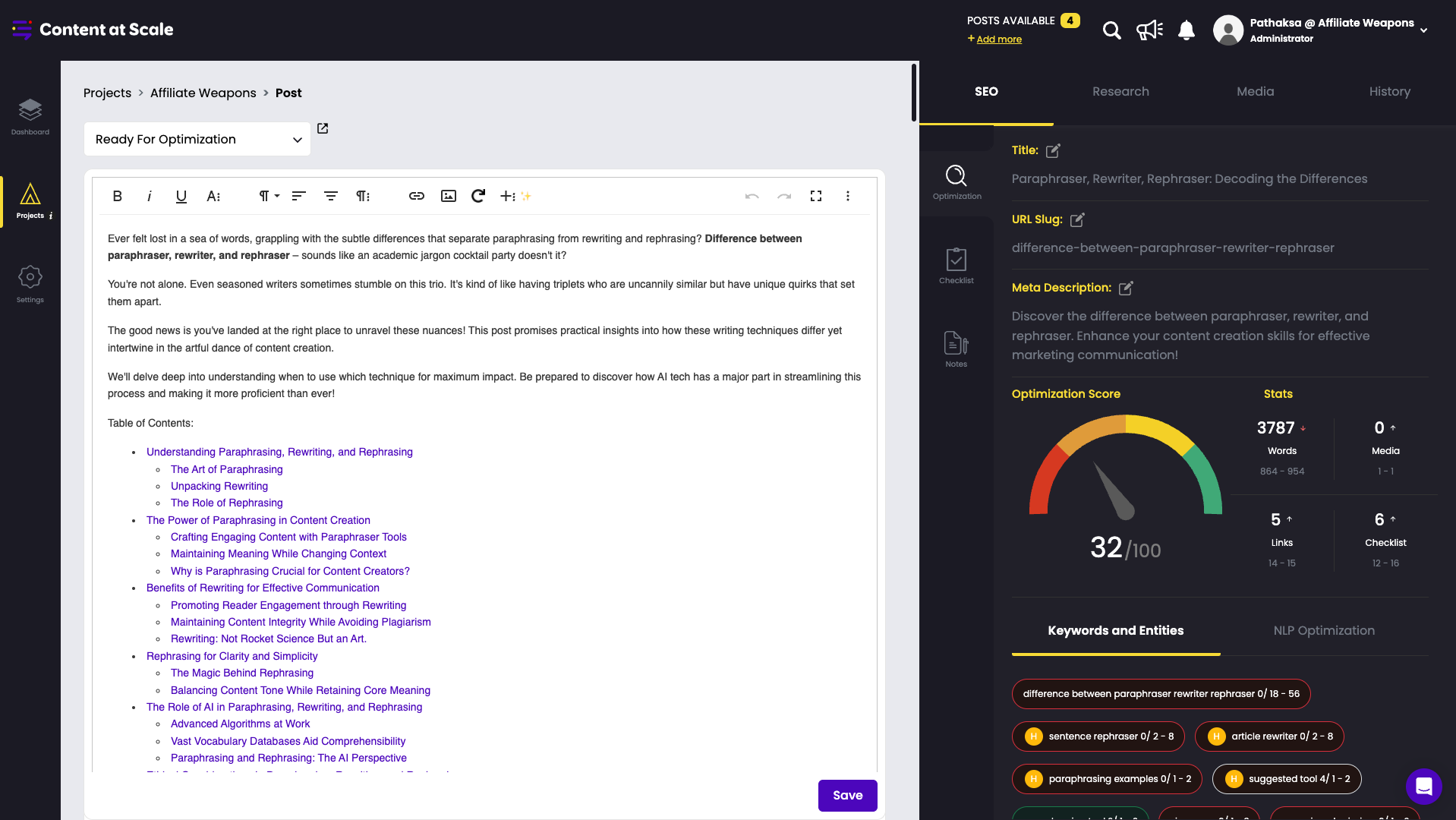 Written Article Result