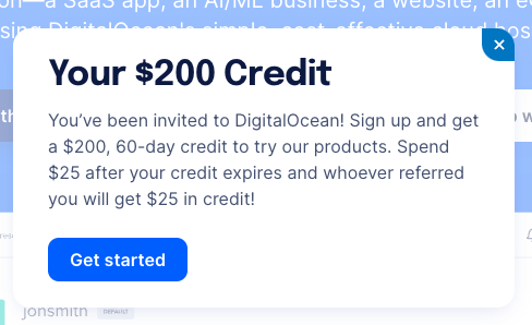 Digitalocean 200 Credit