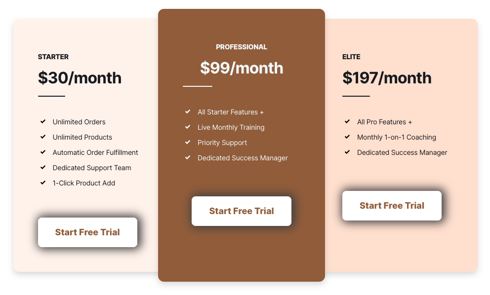 Dripshipper Pricing Dripshipper price plans