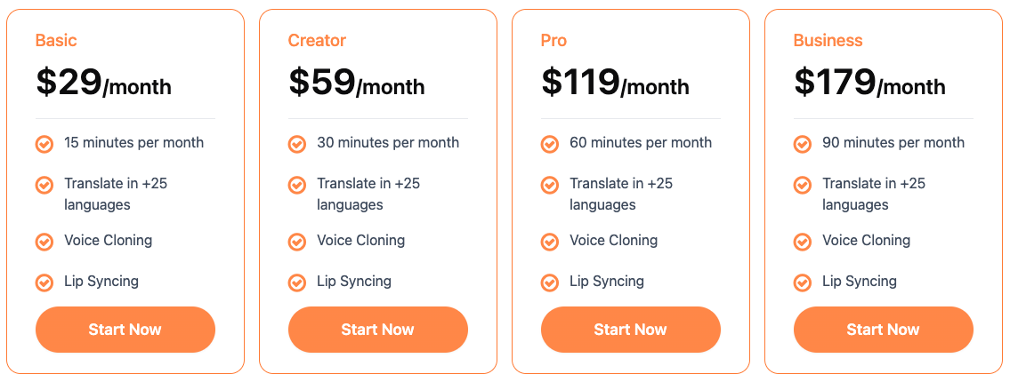 DubVid Pricing DubVid price plans