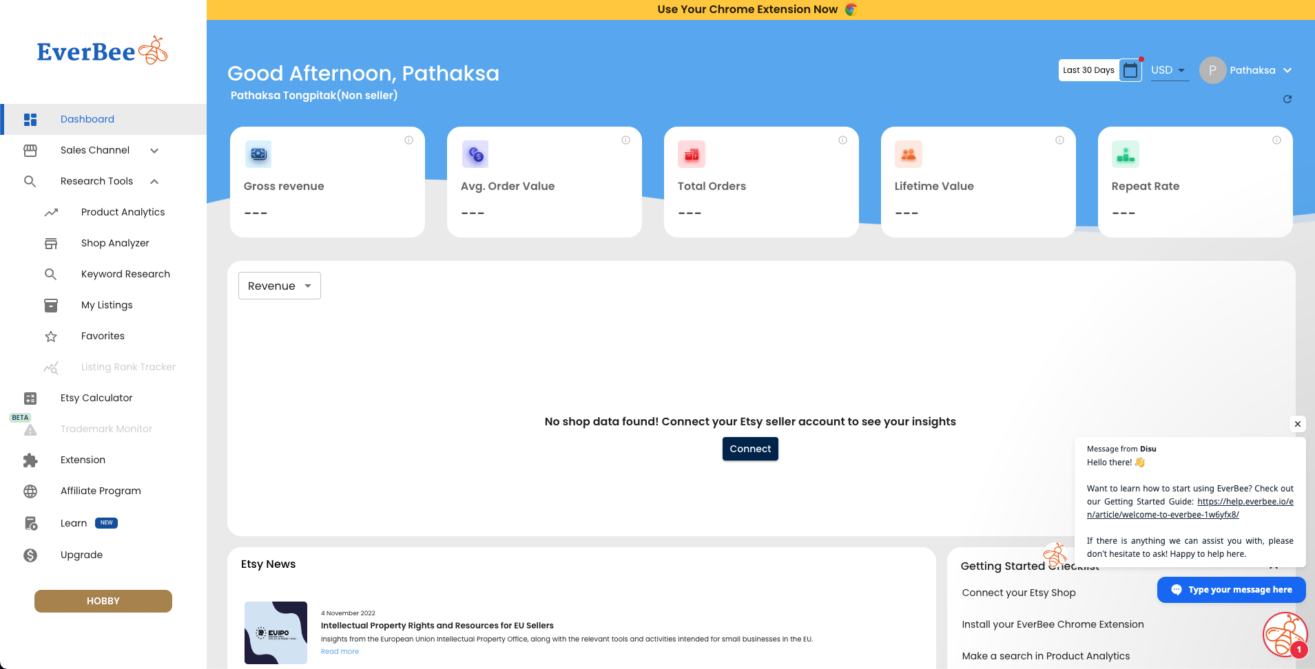 Everbee Dashboard