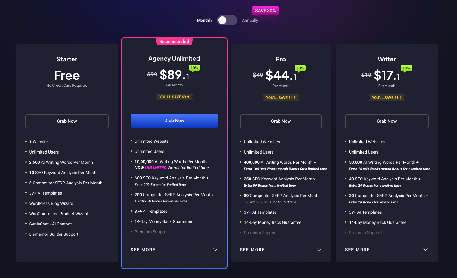 GetGenie Pricing GetGenie price plans