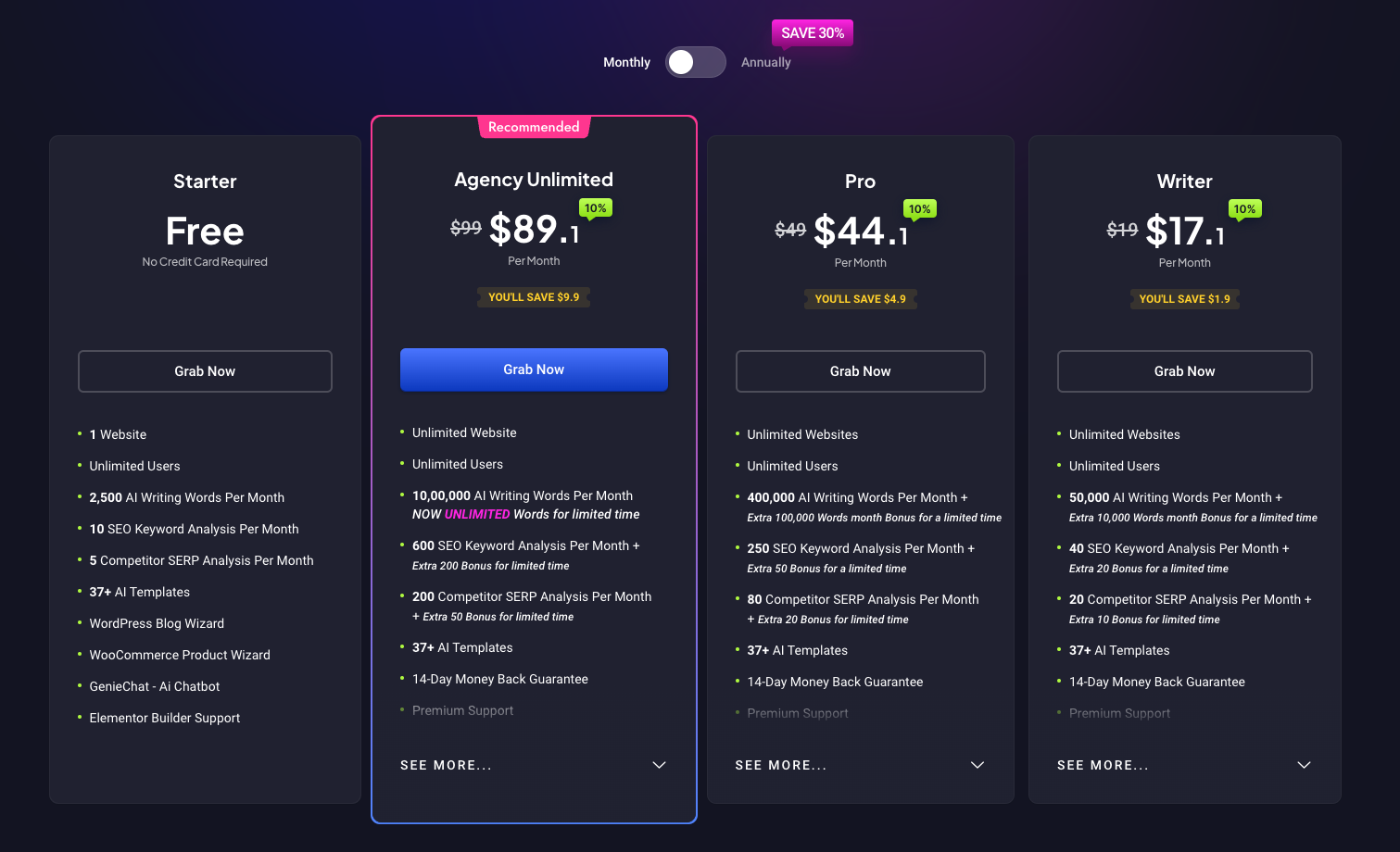 GetGenie price plans