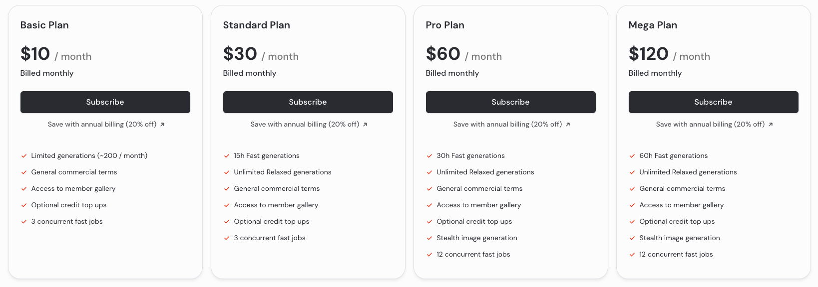 Midjourney Pricing Midjourney price plans