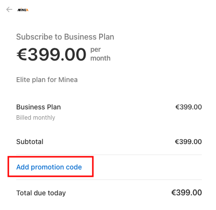 Apply Coupon Code Business Plan
