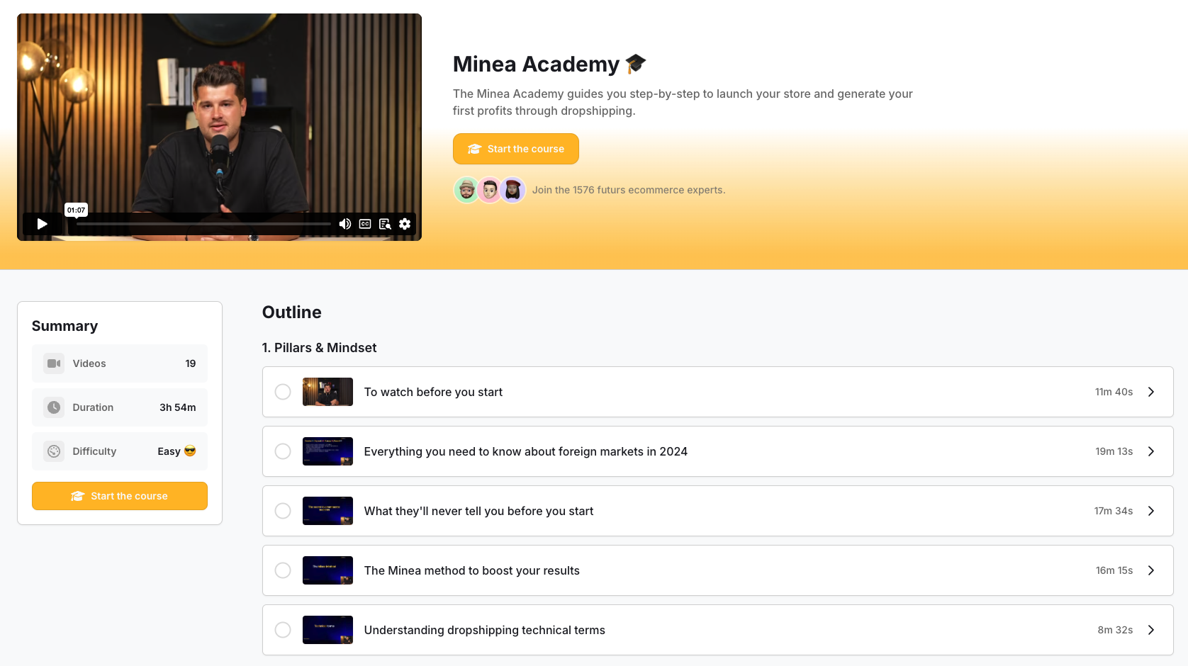 Minea Academy Videos