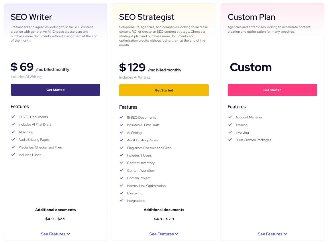 Outranking Pricing Outranking price plans