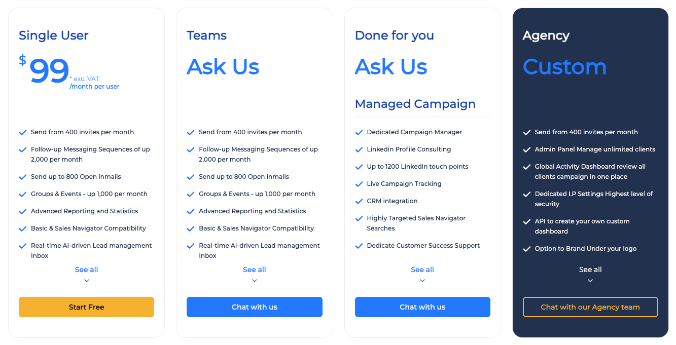 Salesflow Pricing Salesflow price plans