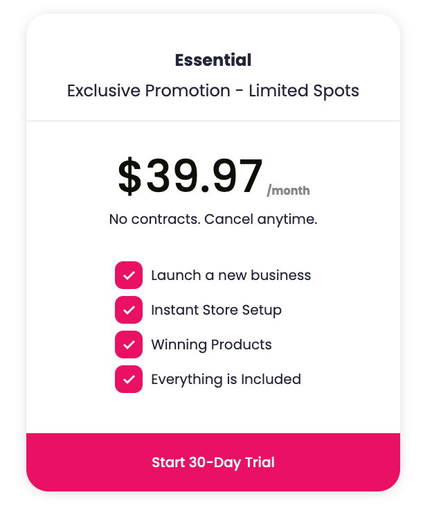 SellShop Pricing SellShop price plans