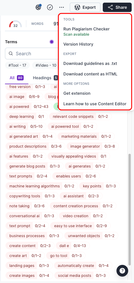 Access Documentation