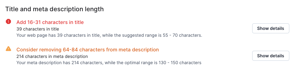 Title Meta Description Length